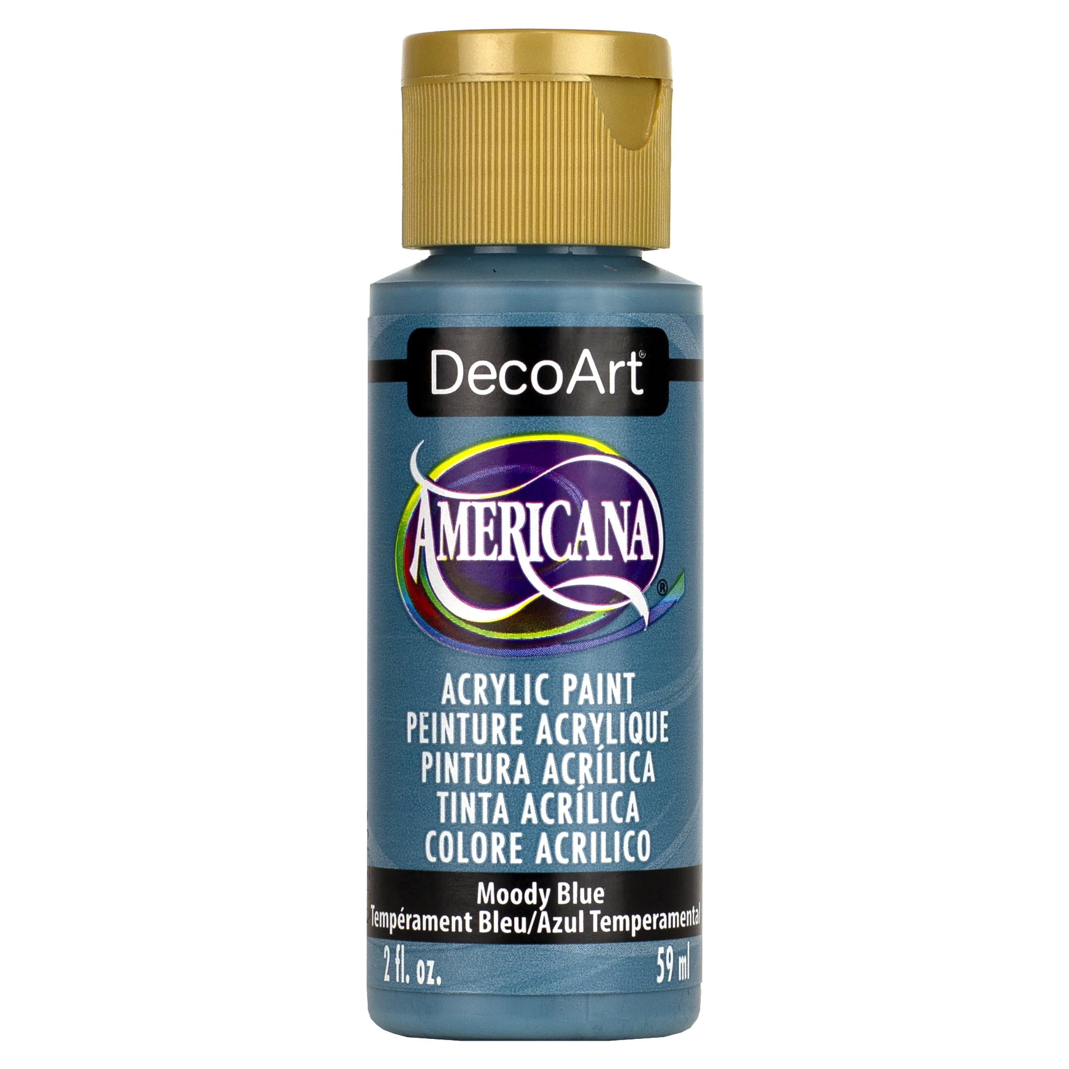 DecoArt Americana Acrylic Paint, 2 oz., Moody Blue