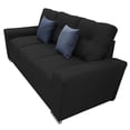 thumbnail image 4 of Sala Modular 3-2 El Bazar Store Suecia Lino nacional Negro Sofá Love seat, 4 of 5