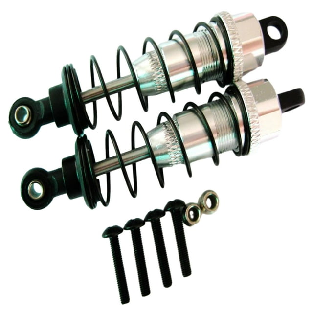 RCGOFOLLOW Front Shock Absorber RC Car Part Threaded Rc Front Shock Absorber For 1/10 WLtoys K949 10428 Crawler Silver