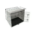 thumbnail image 6 of Floral Dog Crate Cover, Cosmos Flowers Blue Grey Tones Simplistic and Continuous Composition, Easy to Use Pet Kennel Cover Small Dogs Puppies Kittens, 7 Sizes, Off White and Sea Blue, by Ambesonne, 6 of 6
