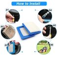 thumbnail image 5 of Dinheiro Engine Air Filter, 5pcs Engine Air Filter, Lawn Mower Air Filter Accessories, Air Filter Cartridge for Push Mower Replacement Blue Tractor Air Filter, 5 of 5