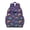 Purple-42, variant on Abstract Dog Art Students Backpack Watercolor Puppy Design with Floral and Geometric Patterns for School