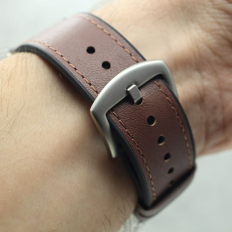 Apple Watch Ultra Leather Band Dark Brown 49mm Compatible with