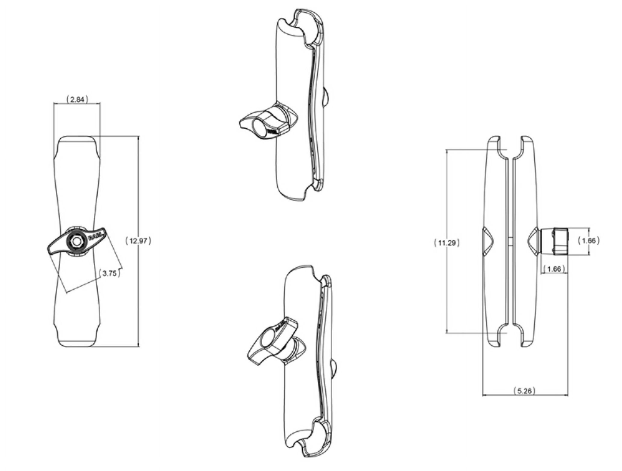 RAM Mounts RAM-D-201U-E Mounting Arm for Mounting Base RAMD201UE