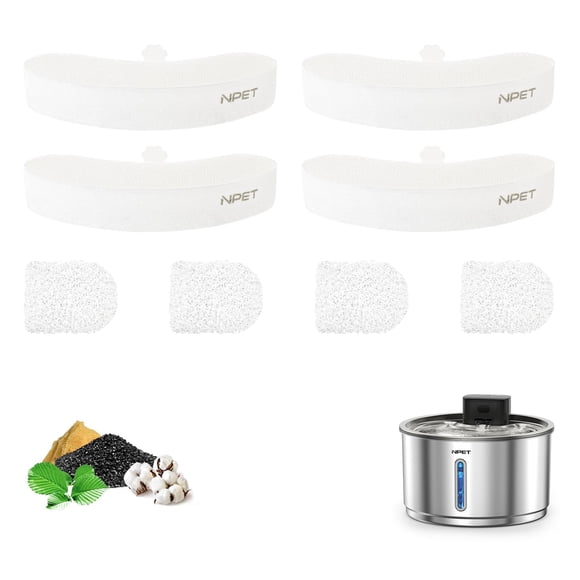 Filtros de repuesto para fuente de agua para mascotas NPET WF210plus-WM