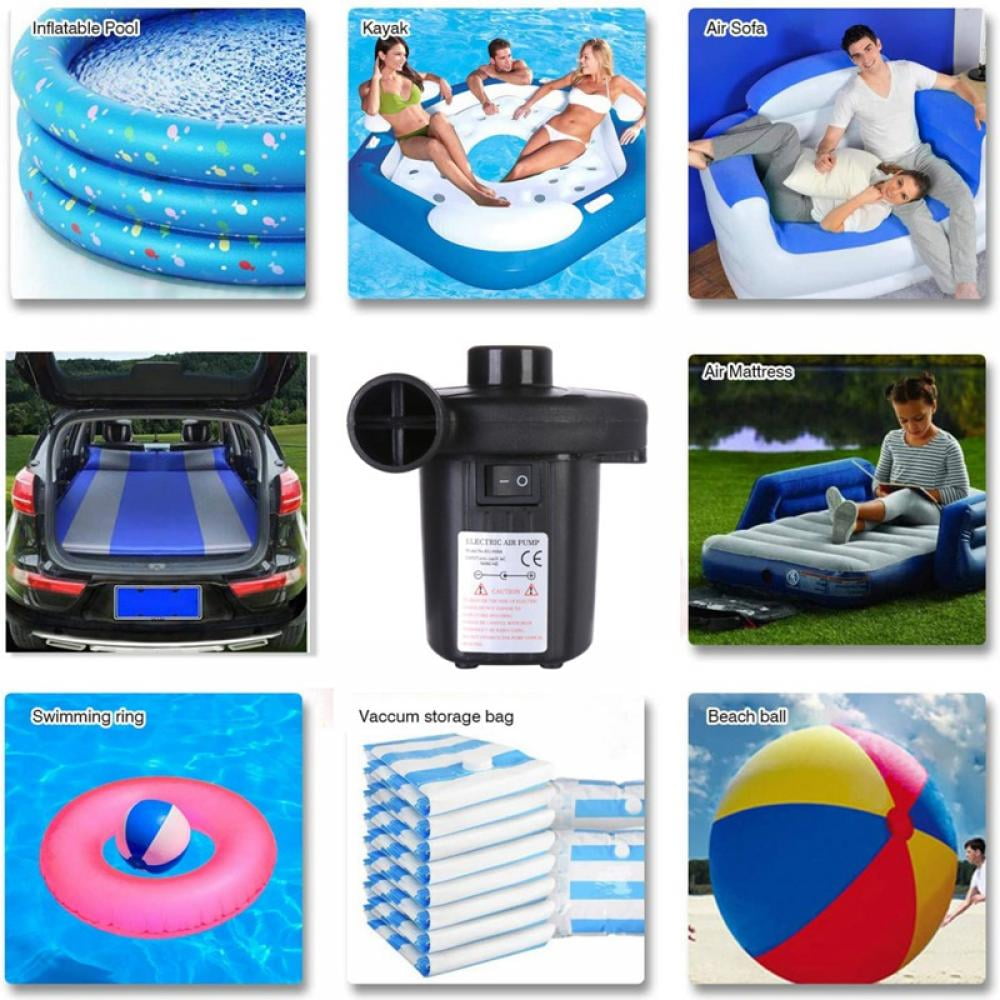 Electric Air Pump Air Mattress Portable for Inflatables Couch, Pool