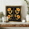 thumbnail image 2 of Boho Floral Wall Decor Bechivie Century Modern Wall Decor, 8In Boho Floral Framed Wall Art, Abstract Flowers Wall Decor for Home Bedroom Living Room, 2 of 6