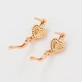 thumbnail image 4 of Aretes Corazón Mariposa Halo Swarovski Colores Oro 18K Lam dorado Unitalla, 4 of 7