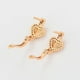 thumbnail image 4 of Aretes Corazón Mariposa Halo Swarovski Colores Oro 18K Lam dorado Unitalla, 4 of 7