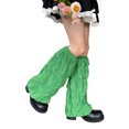 thumbnail image 2 of VISgogo Calentadores de piernas para mujer, color sólido, sin pies, elásticos hasta la rodilla, cubiertas sueltas para pantorrilla para niñas, negro/blanco/verde/azul VISgogo moda, 2 of 4