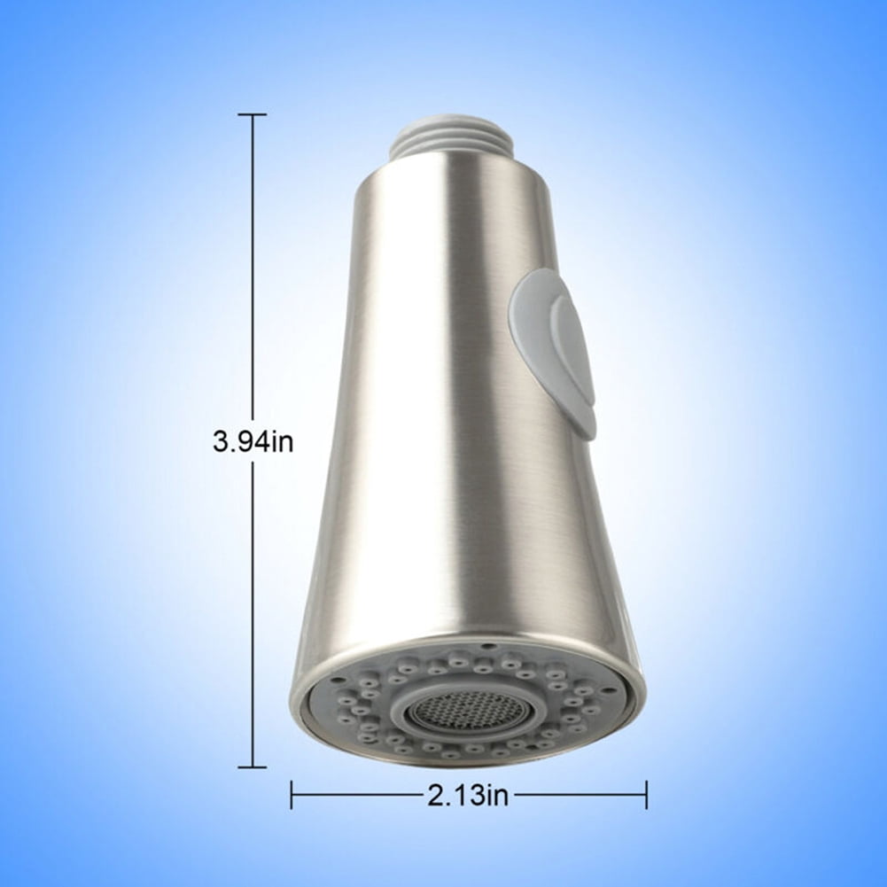 Kitchen Sink Pull Down Faucet Spray Head Replacement – 3 Function (Stream, Spray, Blade), G1/2 Connector, Easy Install, No Tools