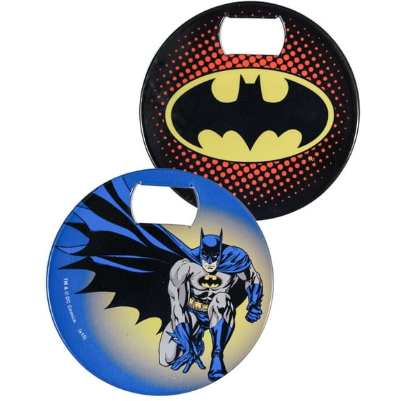 DC Comics Stainless Steel 3.75" Batman Logo Graphic Bottle Opener Coaster