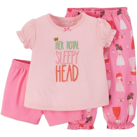 Child Of Mine Made By Carter S Baby Toddler Girl Shirt Short And Pant Pajama Set 3 Pieces Walmart Inventory Checker Brickseek brickseek