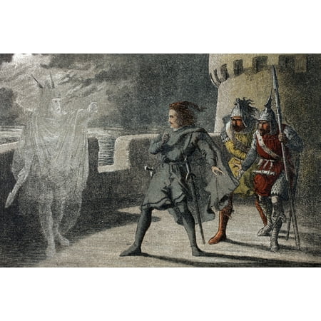Hamlet Sees The Ghost Of His Father In Hamlet Act I Scene Iv By William Shakespeare By Heaven Ill Make A Ghost Of Him That Lets Me Drawn And Etched By Robert Dudley From The Illustrated Library
