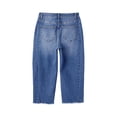 thumbnail image 4 of Women's Cropped Pants, Soft Fabric Slim Fit High Waisted Hem with Pocket, Fashionable Casual Trousers, Lounge Beach Outdoor, Capri Pants for Women | UKHCCC,Light Blue S, 4 of 8