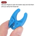 thumbnail image 4 of Uxcell Soporte de bobina Clips de bobina Abrazaderas de bobina, Paquete de 10, Azul, 4 of 5