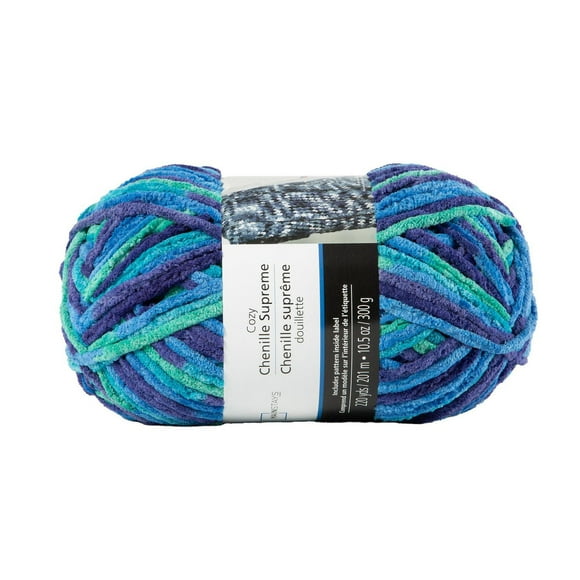 MAINSTAYS Cozy Ocean chenille yarn