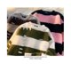 thumbnail image 4 of Suéter de cuello redondo a rayas de color contrastante de estilo dulce americano de Escape From The Earth para mujer, marca de moda de alta calle, sudadera peluda, 4 of 5