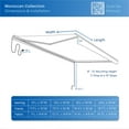thumbnail image 6 of Semi-Cassette Motorized LED Luxury Patio Awning - 12 x 10 Ft - Forest Green - Moroccan Collection, 6 of 12