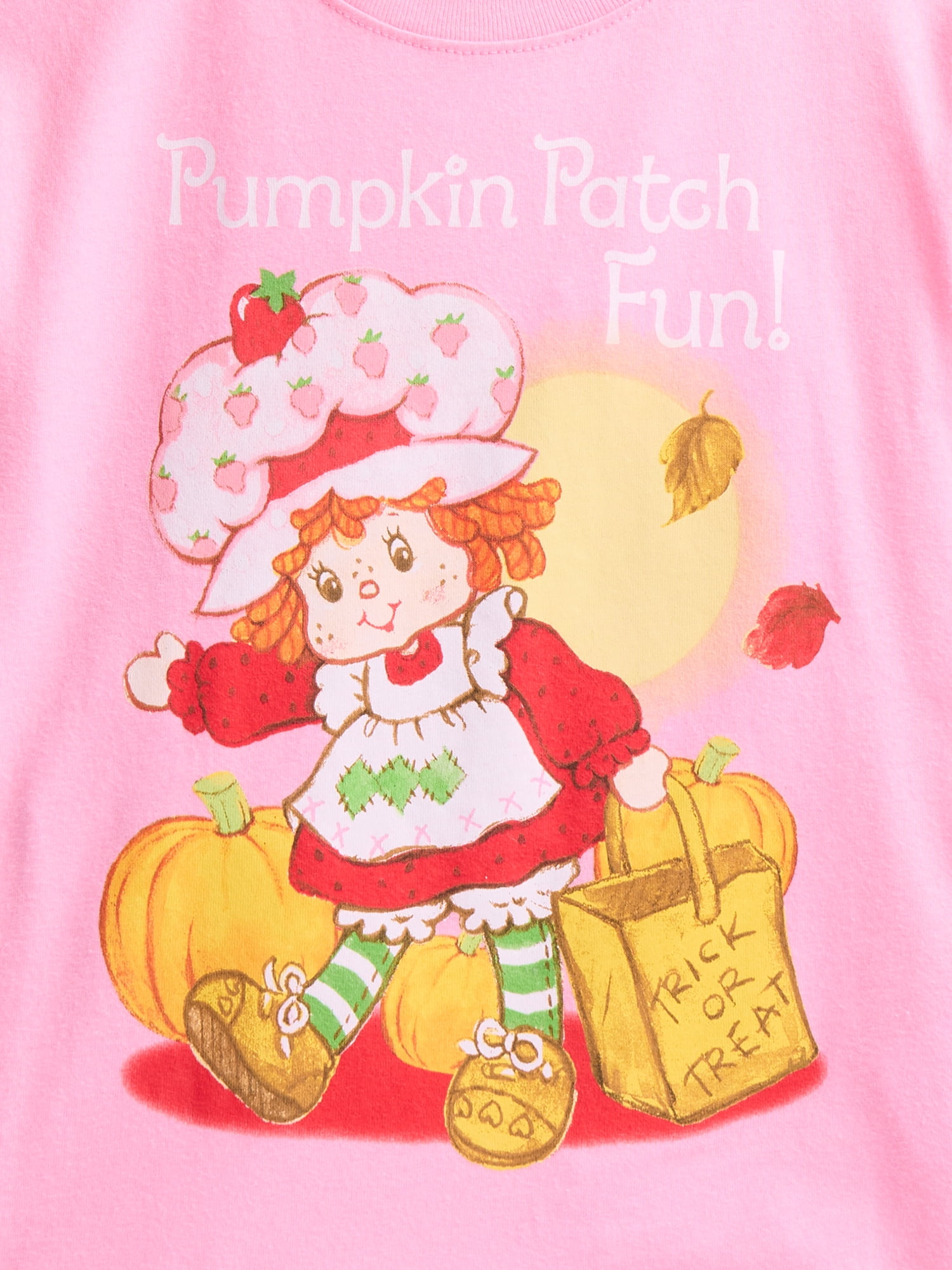 Strawberry Shortcake Toddler Girls Halloween Crewneck Tee with Short Sleeves, Sizes 12M-5T