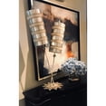 thumbnail image 4 of Lucas McKearn Nettle Luxe 2-Light Metal Table Lamp in Silver Stripes, 4 of 4
