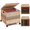 Tricolor, variant on Decorative Rolling File Cabinet 14 x 12 x 11.5 in Seagrass Wicker File Box Organizer for Letter & Legal Size Handwoven Hanging Filing Basket with Lid for Folder Home Office Decor Black