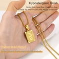 thumbnail image 6 of PROSTEEL Stainless Steel Initial Pendant Necklace for Men Women, Letter F Personalized Love Name 18K Gold Plated Necklace Chain Birthday Christmas Gift for Son, 6 of 7