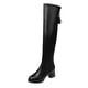 thumbnail image 1 of Amzcrzy Zapatos de mujer,Zapatos de mujer,Zapatillas de mujer, Botas elásticas para mujer, botas largas, botas de tacón grueso hasta la rodilla, nueva moda de invierno 2023. Sandalias Mujer Zapatilla, 1 of 6