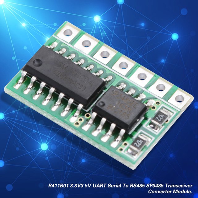 LYUMO R411B01Module, 1PCS R411B01 3.3V 5V UART Serial To RS485 SP3485 Transceiver Converter Module Compute Module Transceiver Converter Module