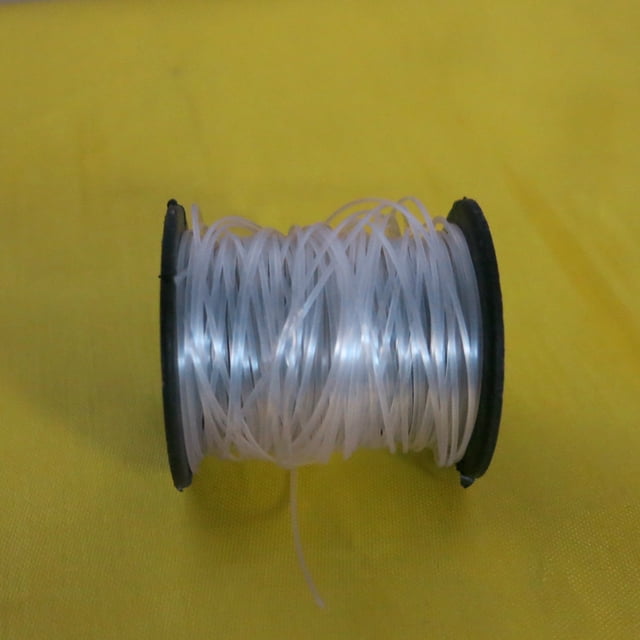 VONKY 0.8mm Transparent Nylon Fishing Line Spool Beading String Invisible Fishing Thread