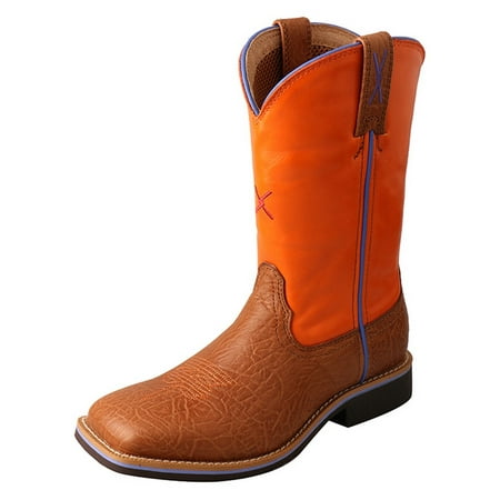 

Twisted X Work Boots Kid 9 Leather 6 Youth Tan Orange YCW0012