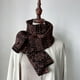 thumbnail image 1 of Bufanda de Navidad Niño Copo de nieve Mantón de algodón puro Invierno Tejido de punto rojo Cálido Lindo Padre-hijo Largo Sc ZefeiWu 8390615077750, 1 of 1