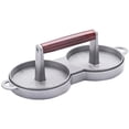 thumbnail image 1 of Advancent Molde de sello antiadherente para hacer hamburguesas doble, prensa de carne para exteriores, bandeja de cocina de aluminio, accesorios Cocina y Comedor, 1 of 6