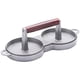 thumbnail image 1 of Yuarrent Molde de sello antiadherente para hacer hamburguesas doble, prensa de carne de vacuno para exteriores, bandeja de cocina de aluminio, Cocina y Comedor, 1 of 6