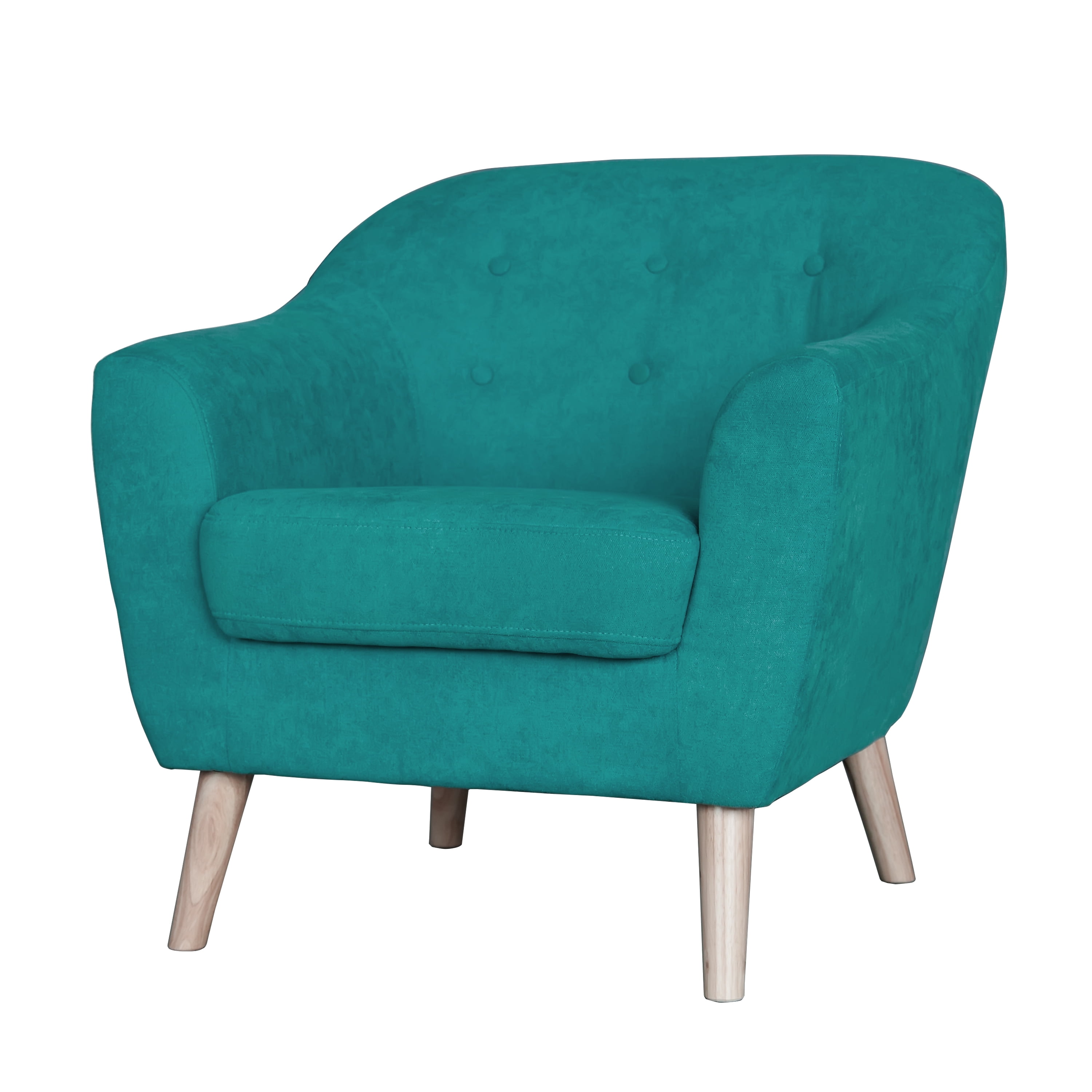Mid Century Modern Bucket-Style Accent Chair-Sea Green - Walmart.com