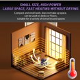 thumbnail image 3 of HIBIBUD 2026 New Small Portable Heater for Indoor Use Two Speed Adjustable Quiet Desk Heater Personal Heater for Bedroom & Bathroom Small Heaters for Indoor Use, 3 of 7
