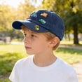thumbnail image 2 of CAUYDY Baby Baseball Cap Toddler Baseball Hat Infant Ball Cap Newborn Hats Boys Girls Toddler Snapback Hat 4T 5T 6T 7T Kids Trucker Hats (Sizes One Size,B1-Dark Blue), 2 of 8