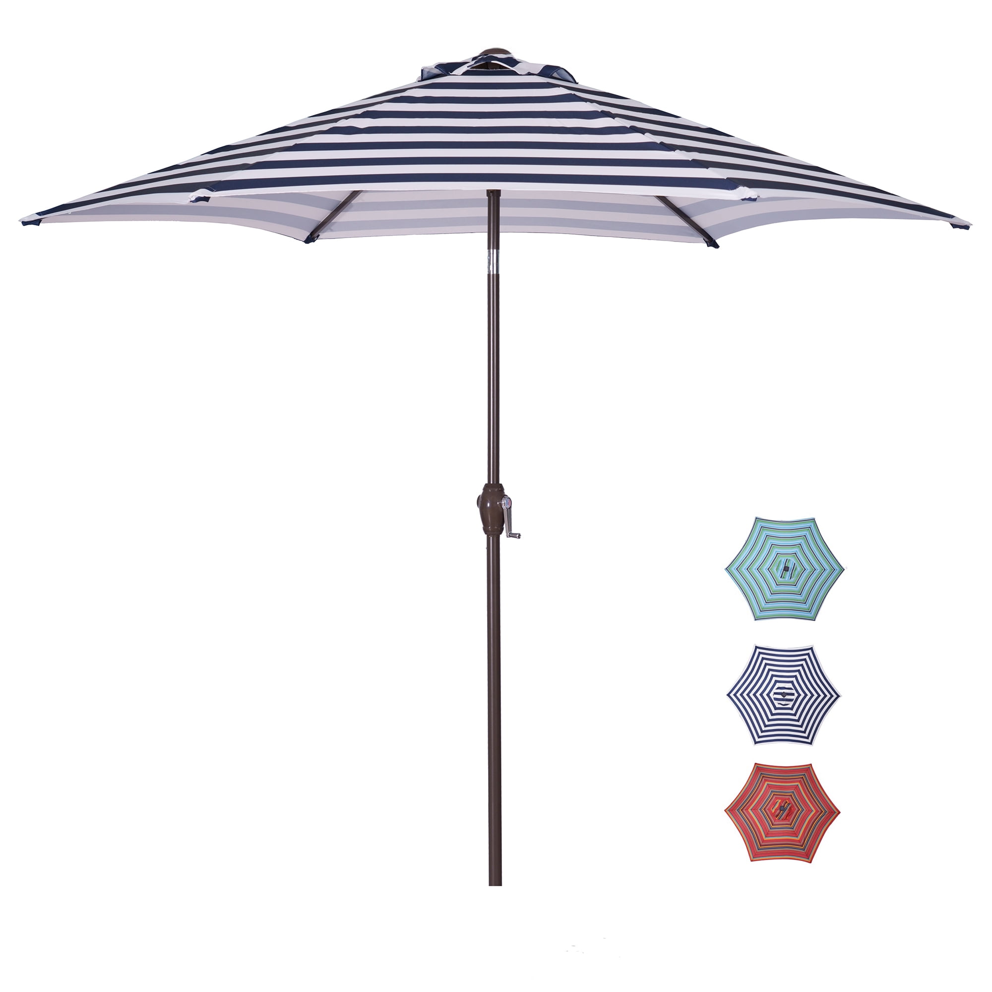 Private Jungle 8.6ft Portable Outdoor Umbrella, Beach Umbrella with Button Tilting for Patio Garden, Dark Blue Private Jungle 8.6ft Portable Outdoor Umbrella, Beach Umbrella with Button Tilting for Patio Garden, Dark Blue