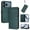 Dark Green, variant on For iPhone 17 Pro 6.3inch Phone Case Wallet, Flip Leather TPU Cover with Card Holder Wrist Strap Shockproof Phone Case,Purple,For iPhone 17 Pro