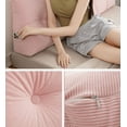 thumbnail image 6 of Bedside Rest Pillow Triangular Wedge Headboard Pillow King with Side Pocket Large Bolster Bed Rest Reading Pillow Backrest Positioning Support Bolster Cushion for Dorm, Light Pink,47in*4.7in*15.7in, 6 of 11