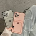 thumbnail image 3 of Clear Shockproof Wallet Card Holder Case For iPhone 13 12 11 Pro Max Case For iPhone X XS Max XR 7 8 Plus SE Soft Silicone Cover, 3 of 7