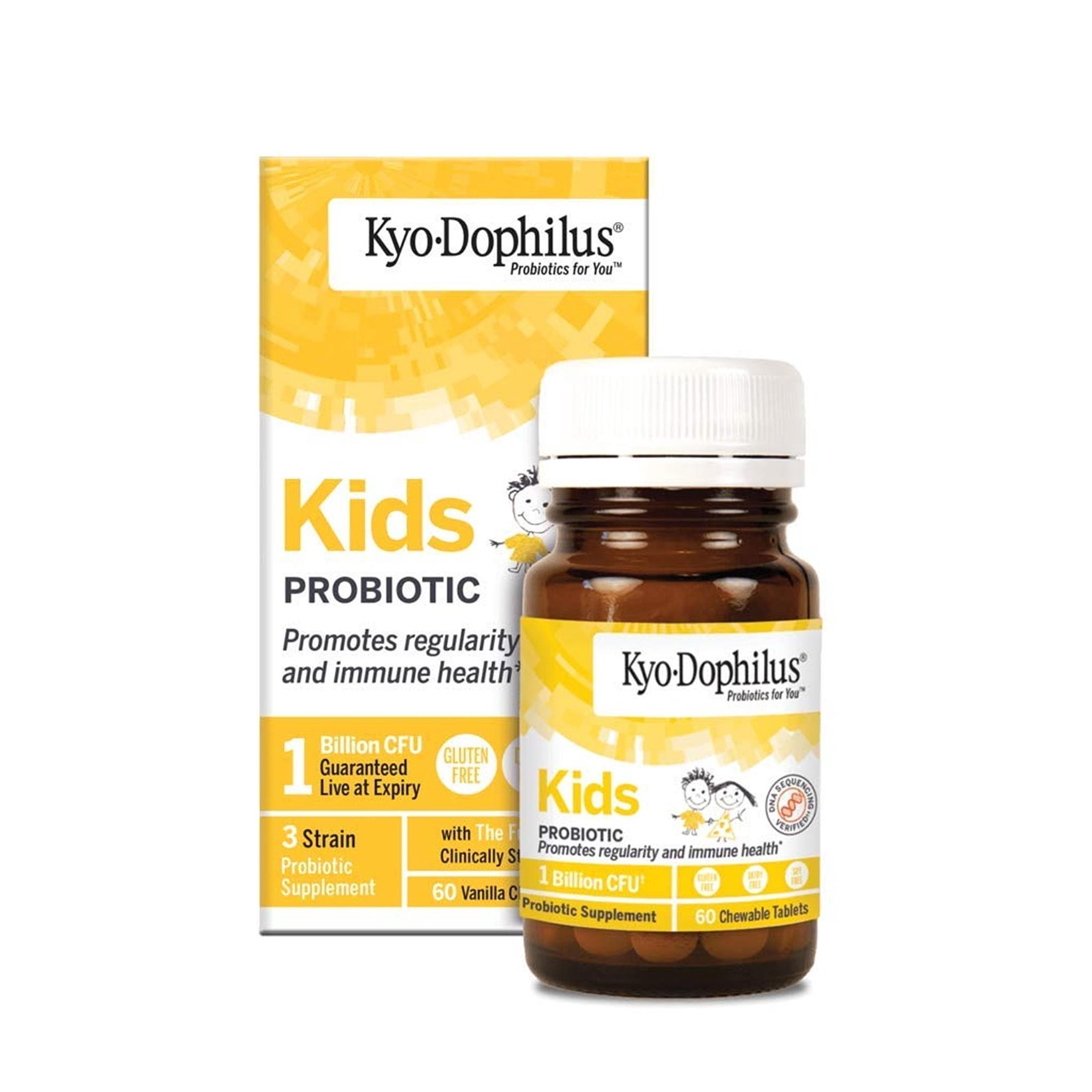 Kyo-Dophilus Kids Probiotic, Promotes regularity and immune health*, 60 Tablets