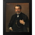 thumbnail image 2 of Bonnat, Leon 12x14 Black Modern Framed Museum Art Print Titled - Portrait of a Man, 2 of 5