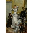 thumbnail image 2 of Rudolf Ernst 11x14 Black Ornate Wood Framed Double Matted Museum Art Print Titled: Dressing the Bride (1882), 2 of 5