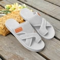 thumbnail image 6 of Orthopedic Sandals for Women - Mesh Flat Slippers Dressy Comfortable Flip Flops Wide Width Walking Summer Beach Vacation Shoes, 42, 6 of 6