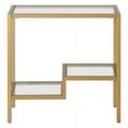 thumbnail image 4 of Evelyn&Zoe Lovett 24" Wide Rectangular Side Table, Brass, 4 of 9