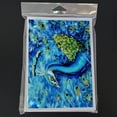 thumbnail image 3 of Peacock Straight Up in Blue Greeting Cards Pack of 8 7 in x 5 in, 3 of 3