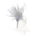 thumbnail image 1 of NYFASHION101 Elegant Formal Curlicue Center Sinamay Fascinator Headband - FS White, 1 of 3