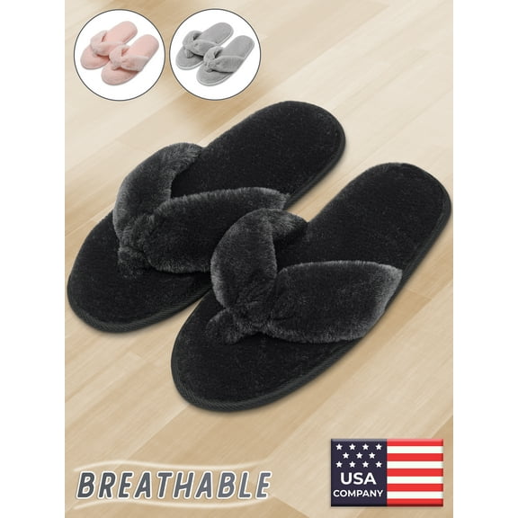 Bergman Kelly Thong Style Slippers for Women (Breeze Collection - Scuff Style), US Company