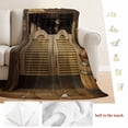 thumbnail image 5 of Western Pubs Blanket Soft Cozy Warm Throw Blanket for Couch, Plush Fuzzy Flannel Fleece Blankets for Sofa, Vintage Cowboy Countryside Retro Bed Blankets Lightweight Gifts for Women, 32"x48", 5 of 9